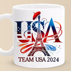 Tasse Équipe USA 2024 - JO - Vacances olympiques, cadeau pour les membres de la famille et les meilleurs amis