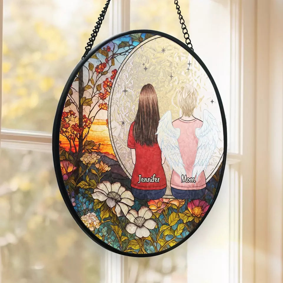 Nos souvenirs sont innombrables - Attrape-soleil personnalisé à suspendre sur un vitrail - Cadeau de condoléances pour les membres de la famille