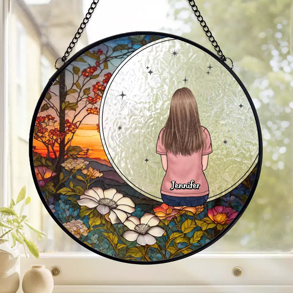 Nos souvenirs sont innombrables - Attrape-soleil personnalisé à suspendre sur un vitrail - Cadeau de condoléances pour les membres de la famille