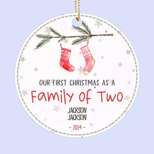 Faites vibrer vos proches à Noël ! Décoration de Noël personnalisée en cuir pour toute la famille. Cadeau de Noël pour les membres de la famille, les bébés et les nouveau-nés.