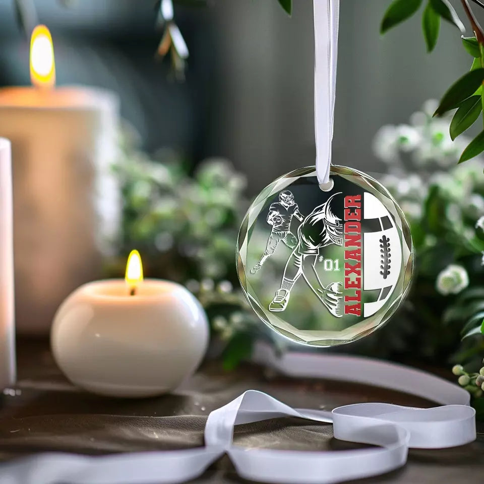 Faisons de ce mois de décembre un moment inoubliable - Décoration de Noël en verre personnalisée - Cadeau pour les amateurs de sport et les sportifs