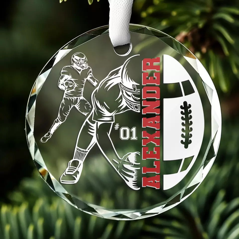 Faisons de ce mois de décembre un moment inoubliable - Décoration de Noël en verre personnalisée - Cadeau pour les amateurs de sport et les sportifs