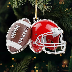 On devient champion, on ne naît pas champion - Décoration en cuir personnalisée - Cadeau de Noël pour les amateurs de sport et les joueurs