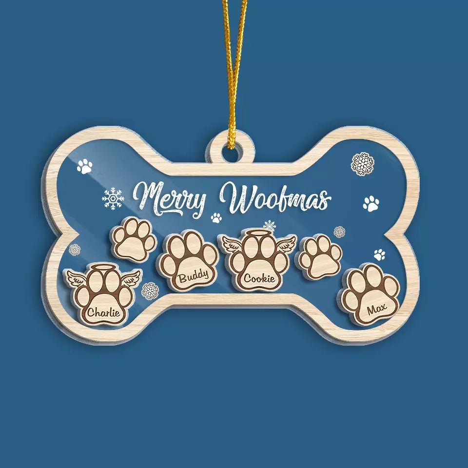 Joyeux Noël ! Décoration personnalisée à 3 étages pour chien ! Cadeau de Noël pour les propriétaires et les amoureux des animaux.