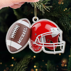 On devient champion, on ne naît pas champion - Décoration en cuir personnalisée - Cadeau de Noël pour les amateurs de sport et les joueurs