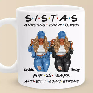 Sœurs par hasard, amies par choix - Mug personnalisé pour meilleure amie - Cadeau pour meilleures amies, meilleures amies, sœurs