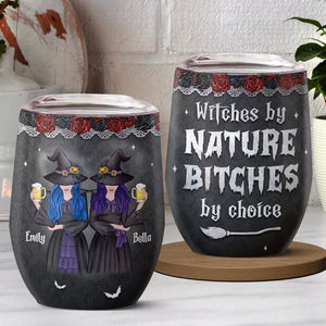 Tu es ma sorcière préférée pour discuter de sorcières avec - Verre à vin personnalisé Bestie - Cadeau d'Halloween pour meilleures amies, meilleures amies, sœurs