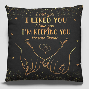 Ensemble, célébrons notre lien indéfectible ! Coussin personnalisé pour couple - Cadeau pour mari et femme, anniversaire