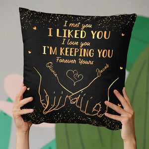 Ensemble, célébrons notre lien indéfectible ! Coussin personnalisé pour couple - Cadeau pour mari et femme, anniversaire