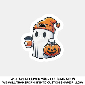 Halloween, sonnettes, bonbons – Coussin personnalisé pour la famille – Cadeau d'Halloween pour les membres de la famille