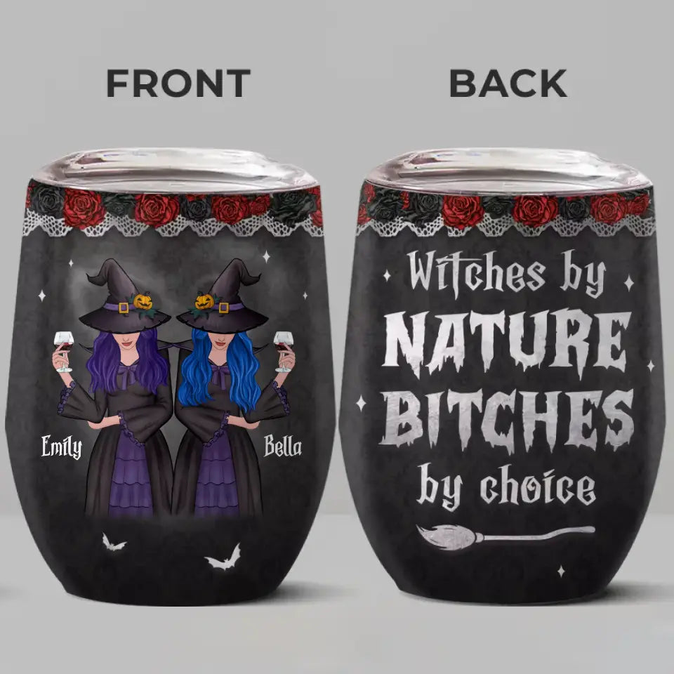 Tu es ma sorcière préférée pour discuter de sorcières avec - Verre à vin personnalisé Bestie - Cadeau d'Halloween pour meilleures amies, meilleures amies, sœurs