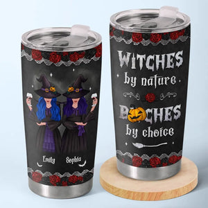 Sorcières par nature - Gobelet personnalisé Bestie - Cadeau d'Halloween pour meilleures amies, meilleures amies, sœurs