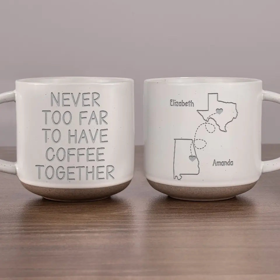 Toujours en train de prendre un café ensemble - Mug en céramique personnalisé Bestie - Cadeau pour meilleures amies, meilleures amies, sœurs