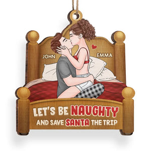 Ton baiser est comme un conte de fées avec une fin heureuse - Ornement personnalisé pour couple - Forme personnalisée en bois - Cadeau de Noël pour mari et femme, anniversaire
