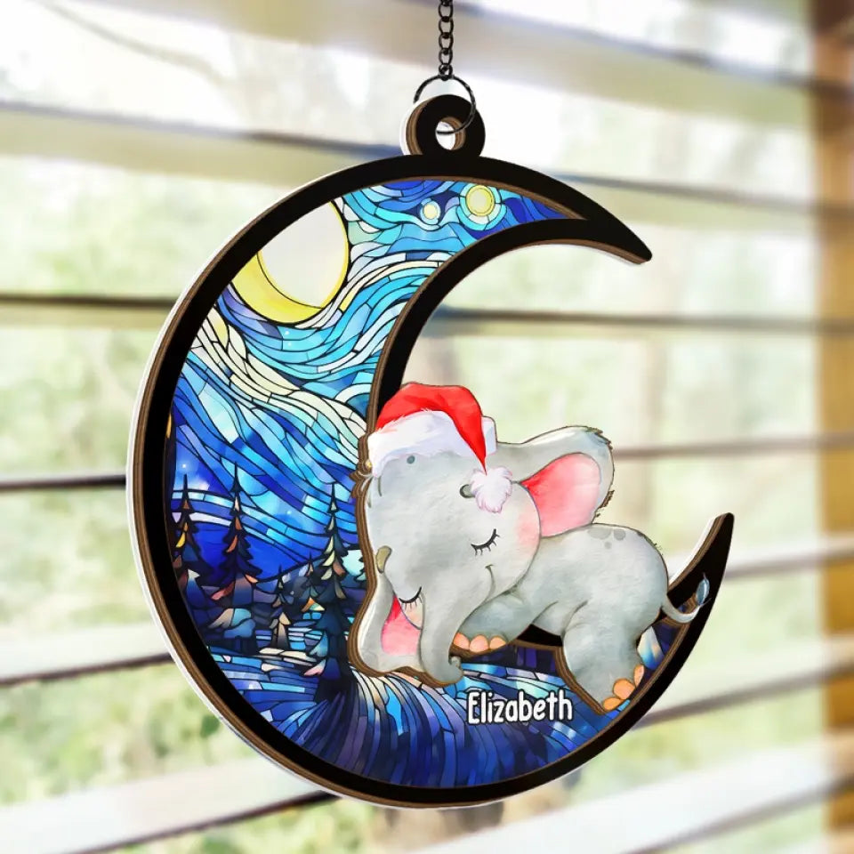 Noël n'est pas une saison, c'est un sentiment - Attrape-soleil personnalisé pour fenêtre - Cadeau de Noël pour bébé, enfant et nouveau-né