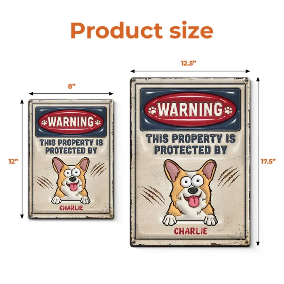 La vie serait dure sans toi - Plaque en métal personnalisée avec effet gonflable 3D pour chien - Cadeau de pendaison de crémaillère pour les propriétaires d'animaux et les amoureux des animaux