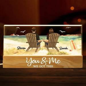 Tu es ma meilleure moitié - Couple personnalisé lettres acryliques veilleuse LED 3D - Cadeau pour mari femme, anniversaire