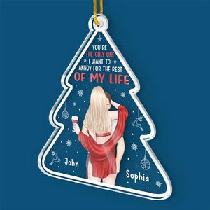 Félicitations pour être devenu mon mari - Ornement personnalisé pour couple - Forme personnalisée en acrylique - Cadeau de Noël pour mari et femme, anniversaire