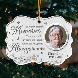 Photo personnalisée « Une belle âme dont on se souvient » - Ornement commémoratif personnalisé - Forme Benelux en métal - Cadeau de condoléances, cadeau de Noël pour les membres de la famille