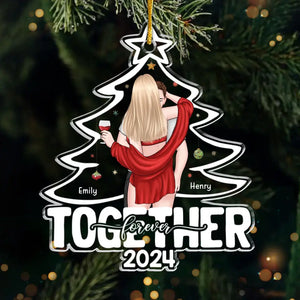 Tu illumines ma vie comme un sapin de Noël - Ornement personnalisé pour couple - Forme personnalisée en acrylique - Cadeau de Noël pour mari et femme, anniversaire