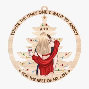 Chaque instant passé ensemble est un trésor à chérir - Ornement personnalisé pour couple - Bois en forme personnalisée - Cadeau de Noël pour mari et femme, anniversaire