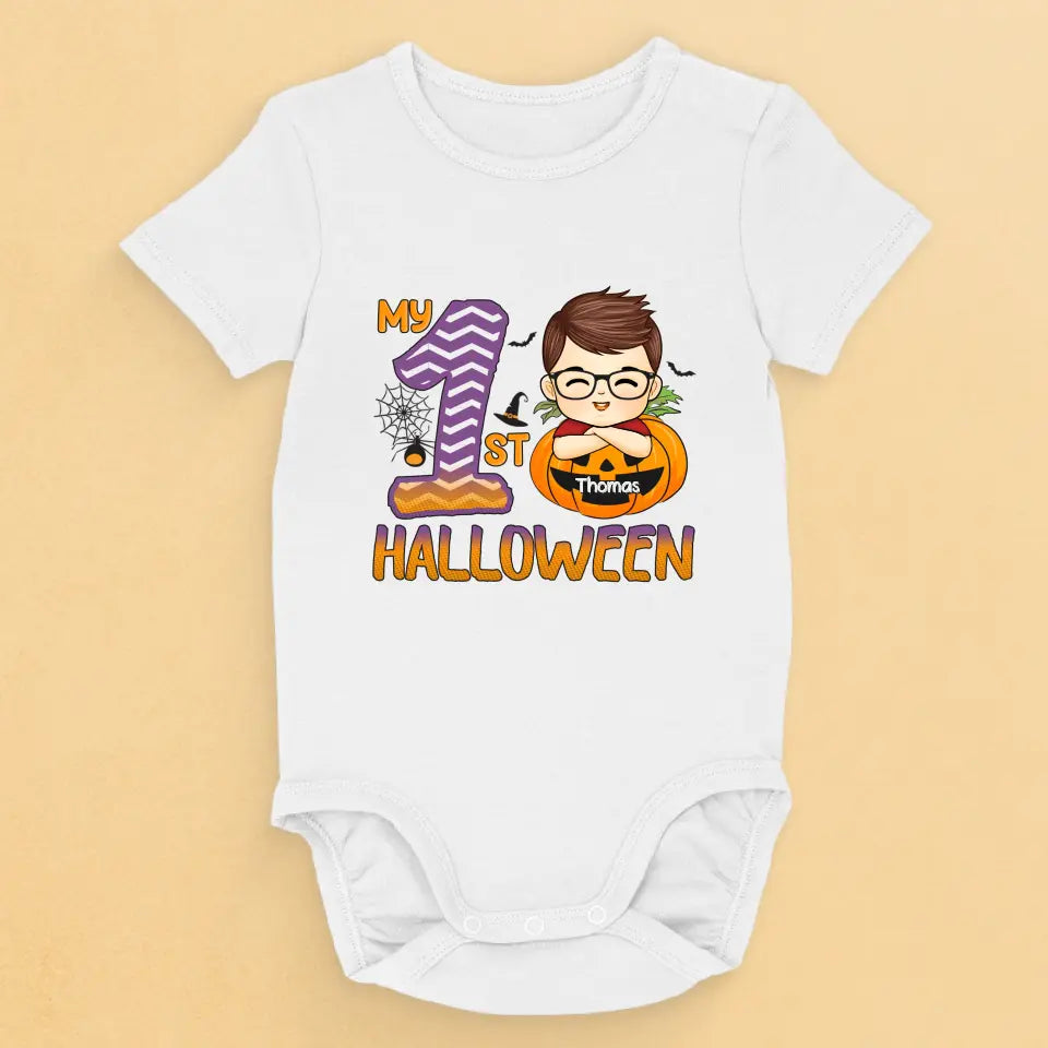 La plus jolie citrouille du jardin - Body bébé personnalisé pour toute la famille - Cadeau d'Halloween pour bébé, enfant et nouveau-né