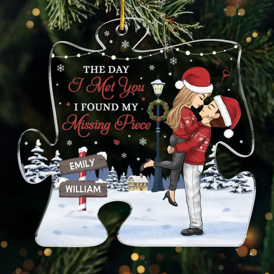 Tu es mon cadeau de Noël préféré - Ornement personnalisé pour couple - Forme personnalisée en acrylique - Cadeau de Noël pour mari et femme, anniversaire