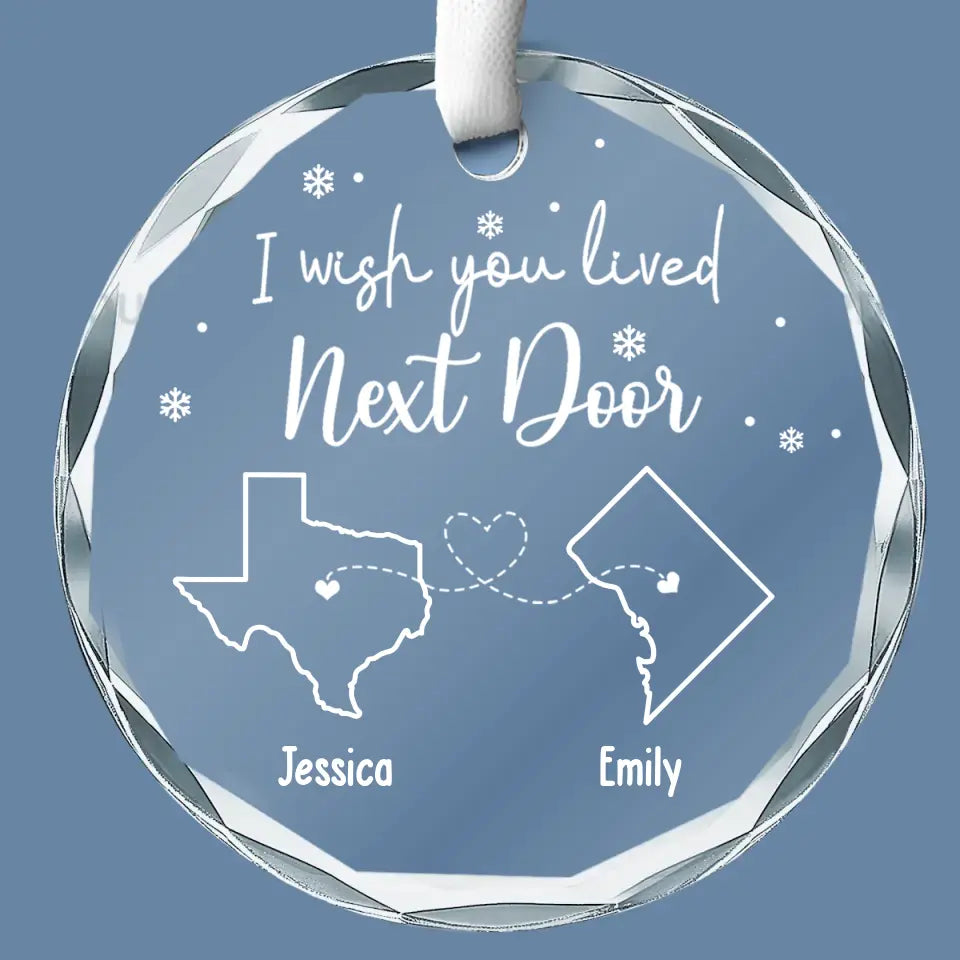 La véritable amitié est un lien qui dure pour toujours - Décoration en verre personnalisée pour meilleure amie - Cadeau de Noël pour meilleures amies, meilleures amies, sœurs