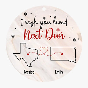Toujours ensemble, jamais séparés - Décoration personnalisée pour meilleure amie - Forme en bois personnalisée - Cadeau de Noël pour meilleures amies, meilleures amies, sœurs