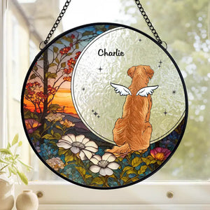 Ils ont vécu, ils ont aimé, ils ont ronronné - Attrape-soleil personnalisé à suspendre sur un vitrail - Cadeau de condoléances pour les propriétaires d'animaux et les amoureux des animaux