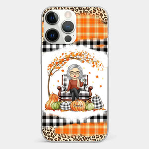 Tu es l'incarnation de la grandeur - Coque de téléphone transparente personnalisée pour la famille - Cadeau d'automne pour grand-mère