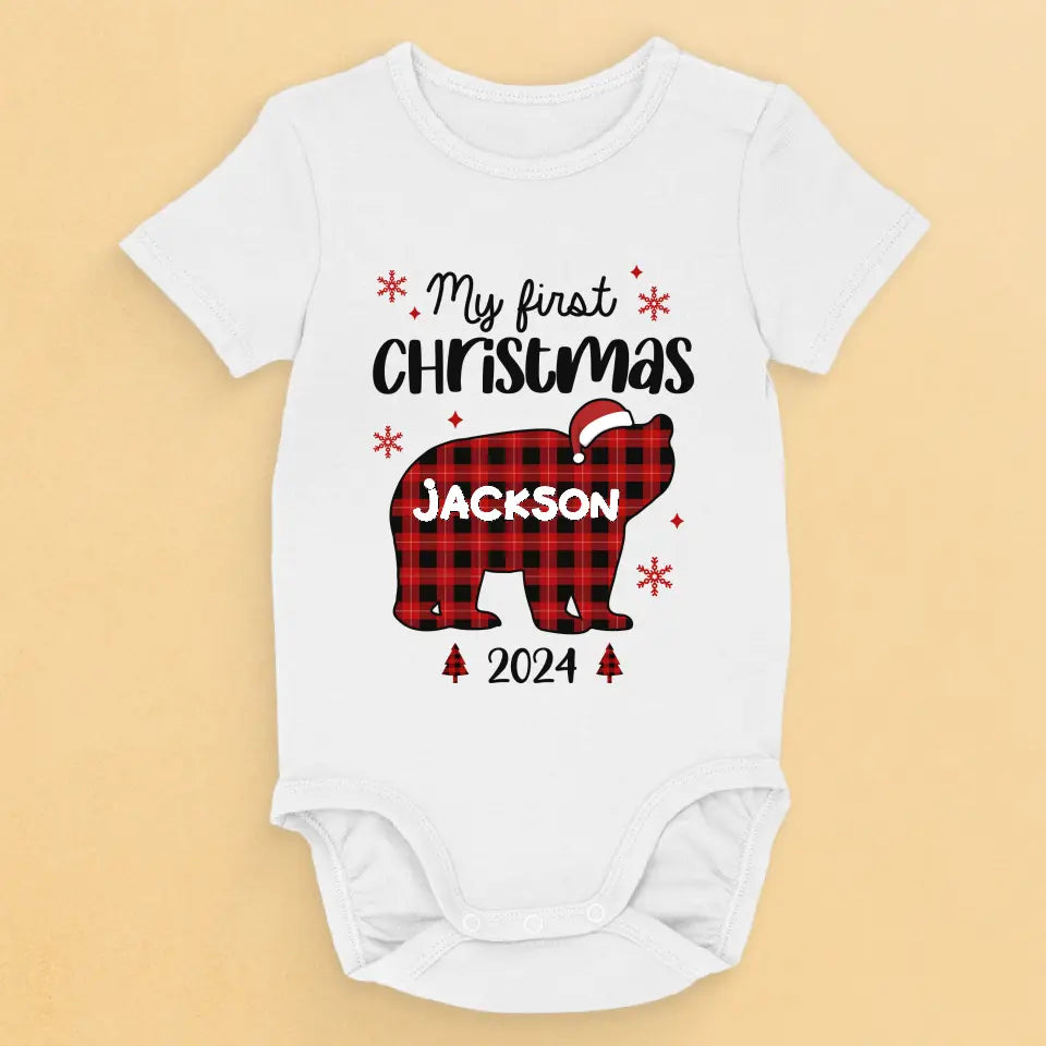 Notre fierté et notre joie de Noël - Body bébé personnalisé pour toute la famille - Cadeau de Noël pour bébé, enfant et nouveau-né