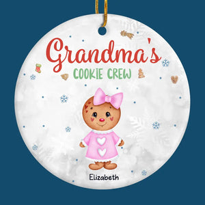 Le pain d'épices sent bon la maison et les réunions de famille pendant les fêtes - Décoration personnalisée pour la famille - Forme ronde en céramique - Cadeau de Noël pour maman, grand-mère