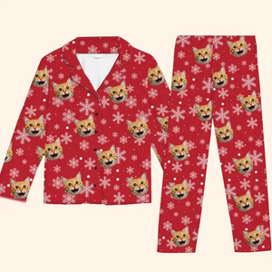 Pyjama personnalisé avec photo « Amour inconditionnel » dans un emballage douillet - Pyjama personnalisé pour chien et chat - Cadeau de Noël pour propriétaires et amoureux des animaux