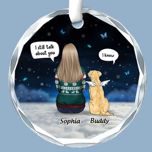 Votre esprit est libre - Ornement en verre personnalisé commémoratif - Cadeau de condoléances, cadeau de Noël pour les propriétaires d'animaux et les amoureux des animaux