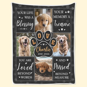 Couverture photo personnalisée « Merci pour tout », j'ai passé un excellent moment ! Cadeau de condoléances pour les propriétaires d'animaux et les amoureux des animaux
