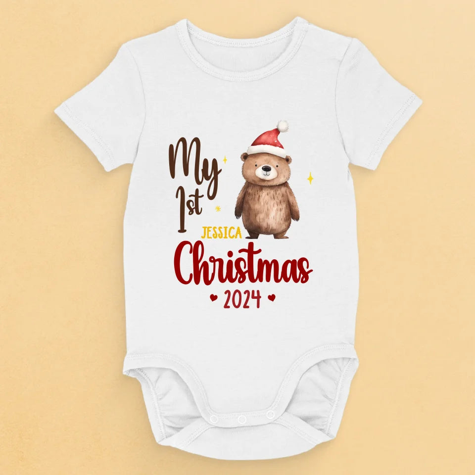 Je suis en train de basculer autour du sapin de Noël avec mon petit bout de chou ! Body bébé personnalisé en famille ! Cadeau de Noël pour bébé, enfant et nouveau-né