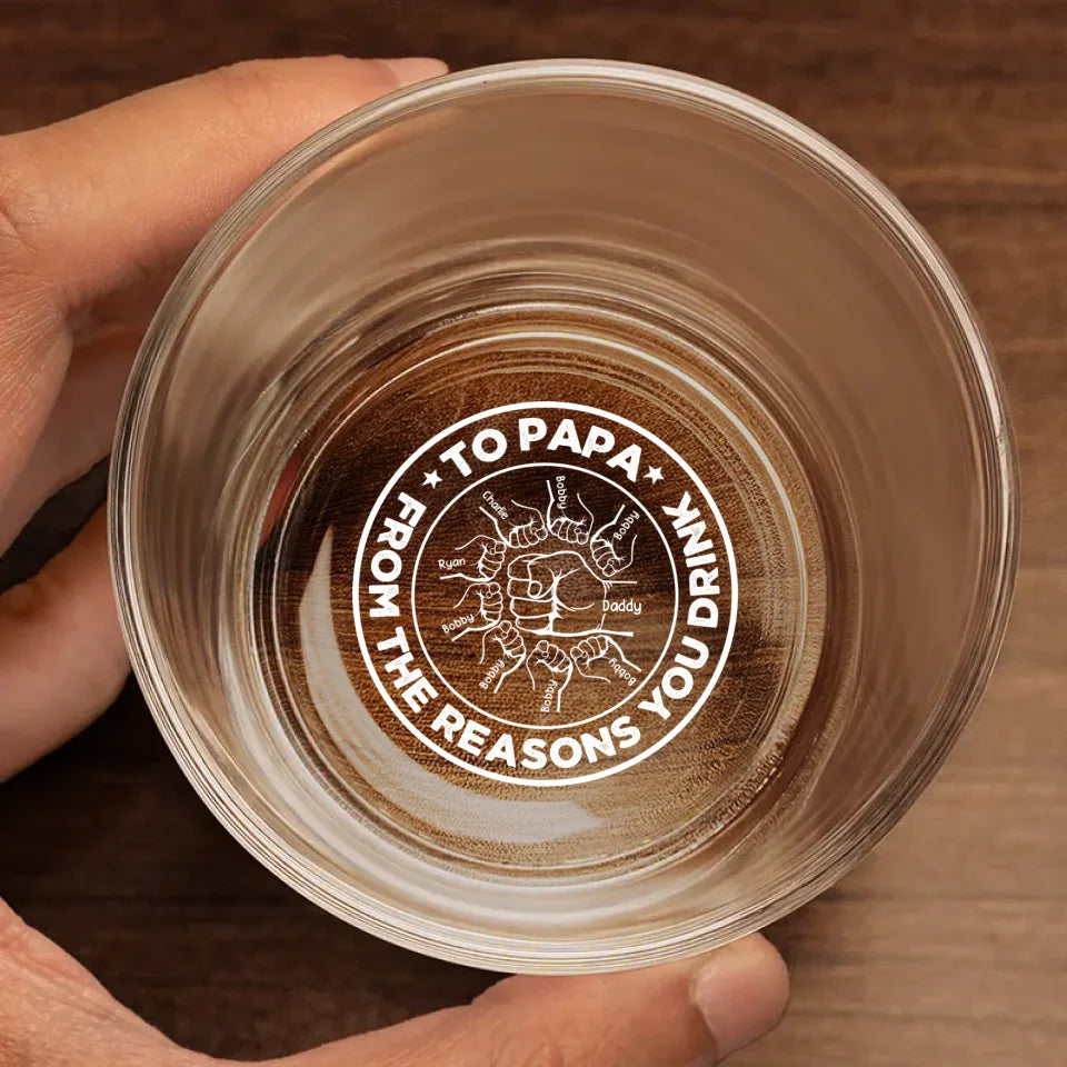 Ce que papa veut vraiment, c'est faire une sieste - Verre à whisky personnalisé pour la famille - Fête des pères, cadeau pour papa, grand-père