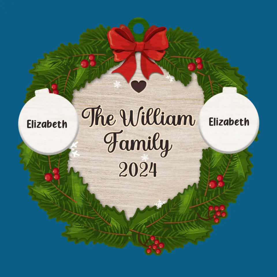 La famille est le plus beau cadeau de Noël ! Décoration de Noël personnalisée pour la famille ! Bois en forme personnalisée ! Cadeau de Noël pour les membres de la famille
