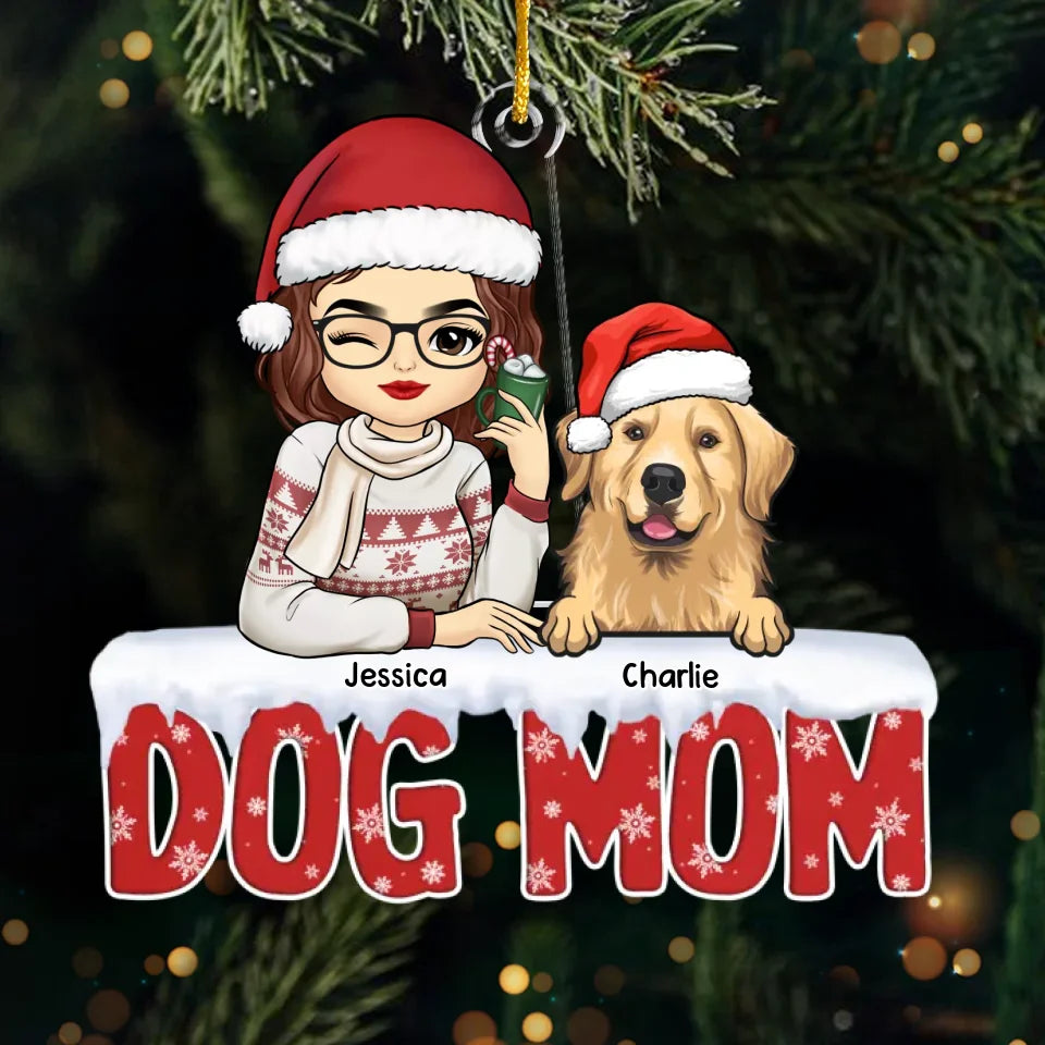 Ajoutez de la joie à votre sapin de Noël ! Décoration personnalisée pour chien et chat ! Acrylique, forme personnalisée ! Cadeau de Noël pour les propriétaires et les amoureux des animaux.