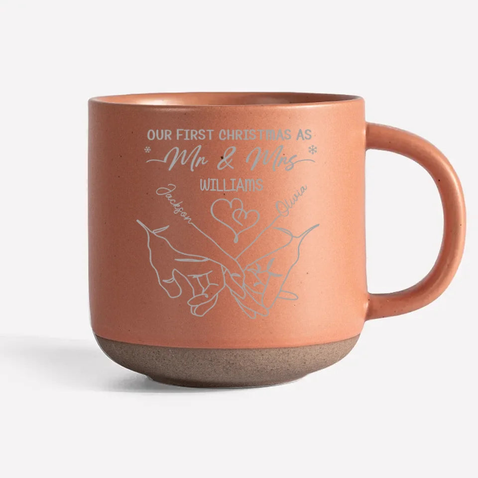 L'amour est le plus beau cadeau de tous - Mug personnalisé en céramique pour couple - Cadeau de Noël pour mari et femme, anniversaire, premier Noël