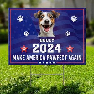 Custom Photo Furry Friend, My Vote's For You - Dog & Cat Personalized Custom Yard Sign - New Arrival, Gift For Pet Owners, Pet Lovers AMZ