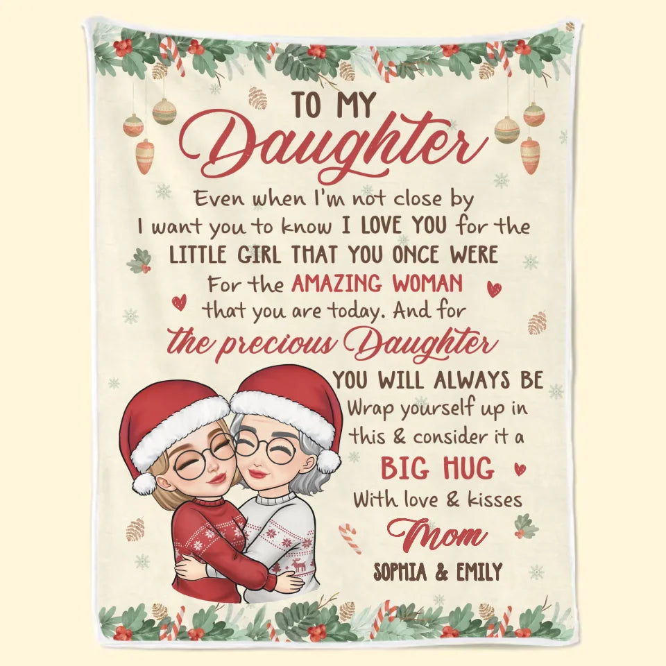 Notre amour est un jardin, toujours en fleurs - Couverture familiale personnalisée - Cadeau de Noël pour grand-mère, maman, fille
