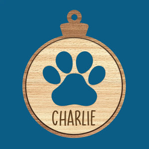 Pattes et joie pour un Noël parfait ! Décoration personnalisée pour chien et chat ! Bois de forme personnalisée ! Cadeau de Noël pour les propriétaires et les amoureux des animaux.