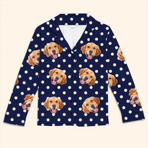 Photo personnalisée : rien ne dit mieux l'amour des animaux que de porter leur visage sur votre pyjama - Pyjama personnalisé pour chien et chat - Cadeau de Noël pour les propriétaires et les amoureux des animaux