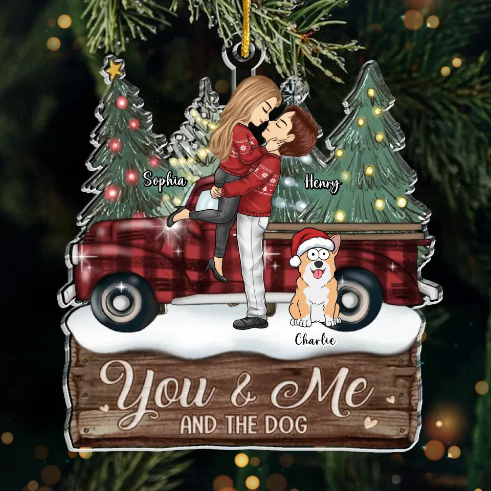 Jingle Paws, comment nos animaux de compagnie illuminent les fêtes - Décoration personnalisée pour couple - Acrylique en forme personnalisée - Cadeau de Noël pour mari et femme, anniversaire, propriétaires d'animaux, amoureux des animaux