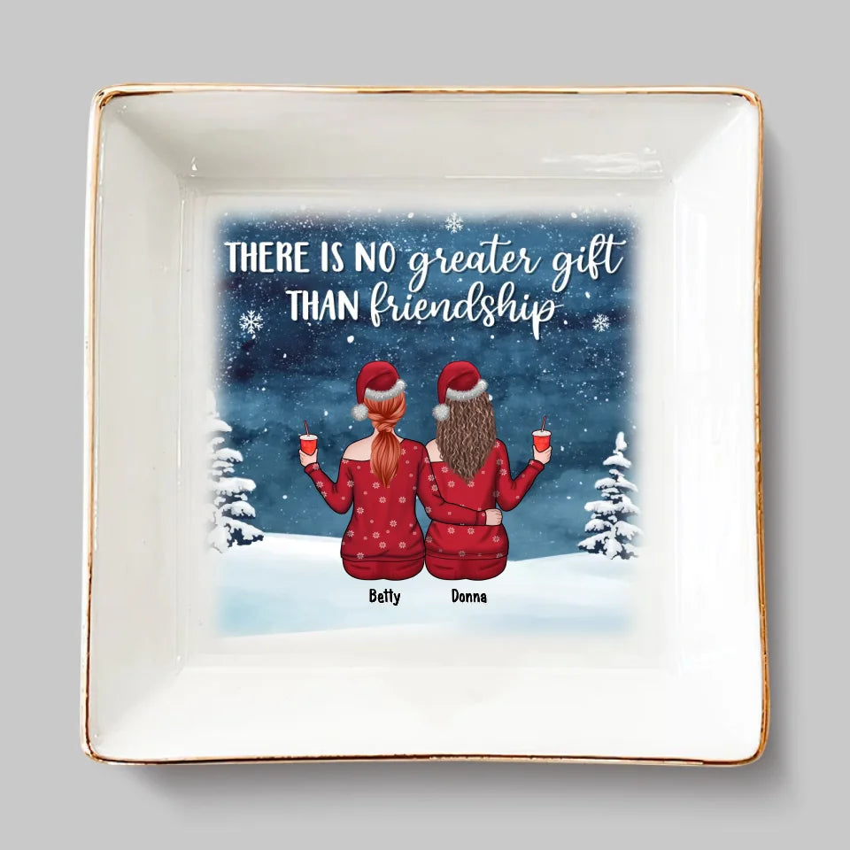 Les amis sont bons pour l'âme - Porte-bijoux personnalisé pour meilleure amie - Cadeau de Noël pour meilleures amies, meilleures amies et sœurs