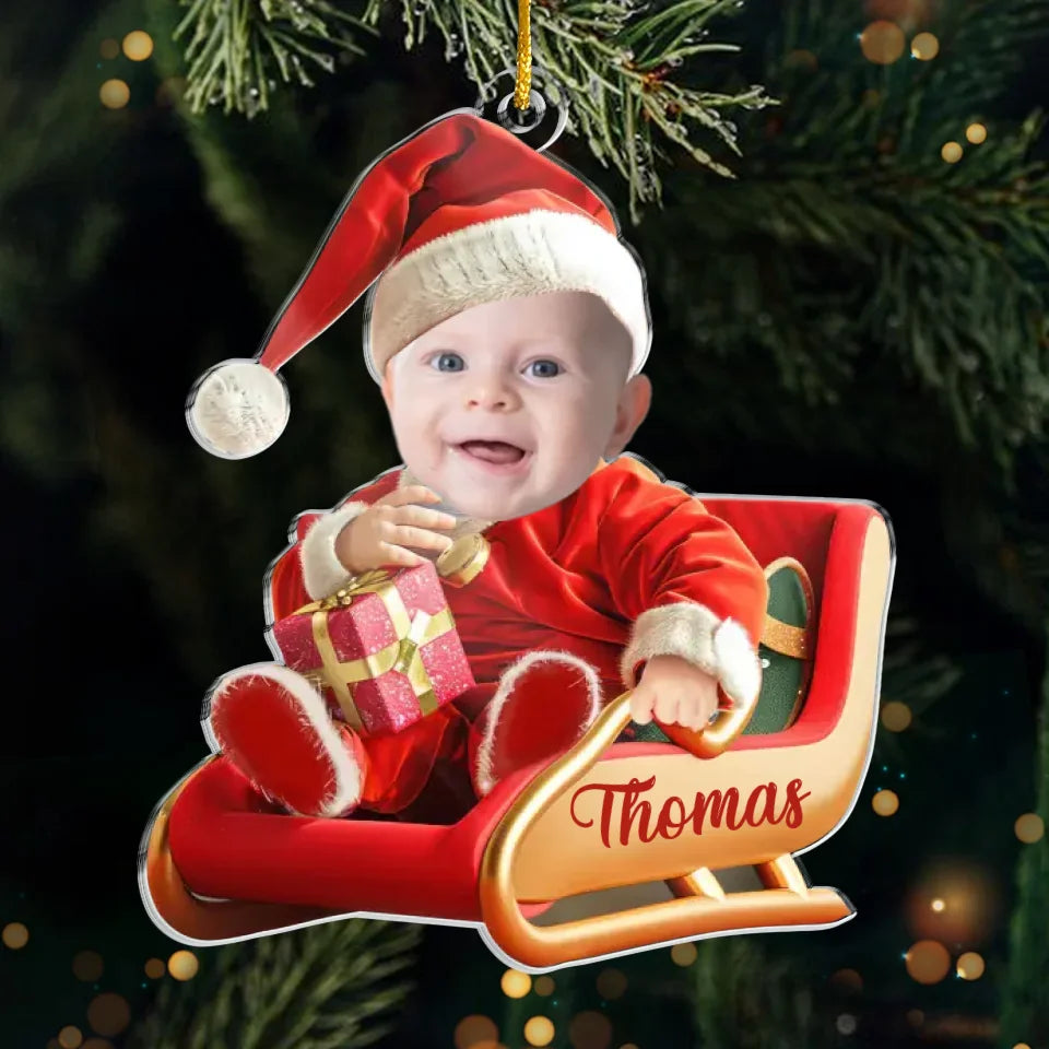 Photo personnalisée Chaque moment avec nos enfants est un cadeau qui vaut la peine d'être chéri - Ornement personnalisé personnalisé pour la famille - Forme personnalisée en acrylique - Cadeau de Noël pour bébé, enfants, nouveau-né