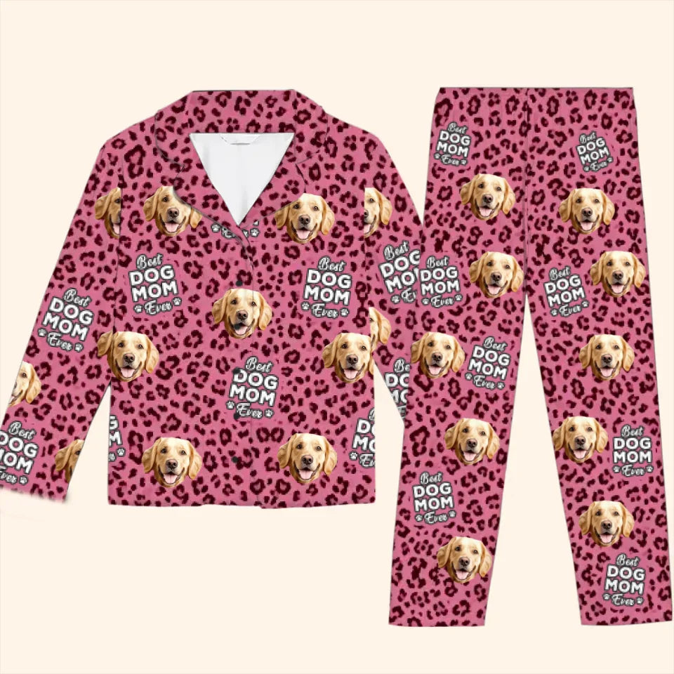 Pyjama personnalisé avec photo « Mon animal est mon bonheur » - Pyjama personnalisé pour chien et chat - Cadeau de Noël pour les propriétaires et les amoureux des animaux