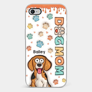 Un animal de compagnie est un ami sur lequel on peut compter - Coque de téléphone transparente personnalisée avec effet gonflé 3D pour chien et chat - Cadeau pour les propriétaires et les amoureux des animaux